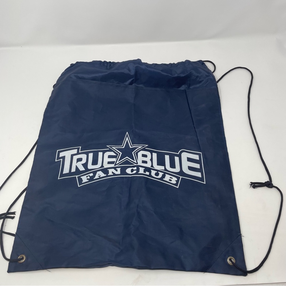 Dallas Cowboys True Blue Fan Club Drawstring Backpack - NFL Promo Cinch Sack